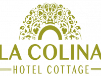 the hill cottage hotel - golden round logo transparent background 2